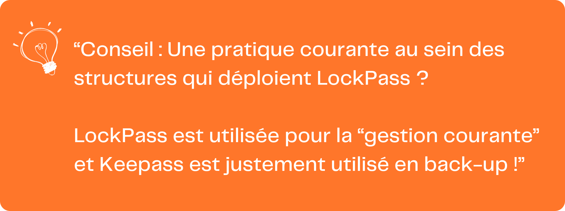 Conseil LockPass - KeePass